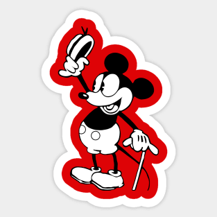 Steamboat Willie. Valentine Couple - 2 Sticker